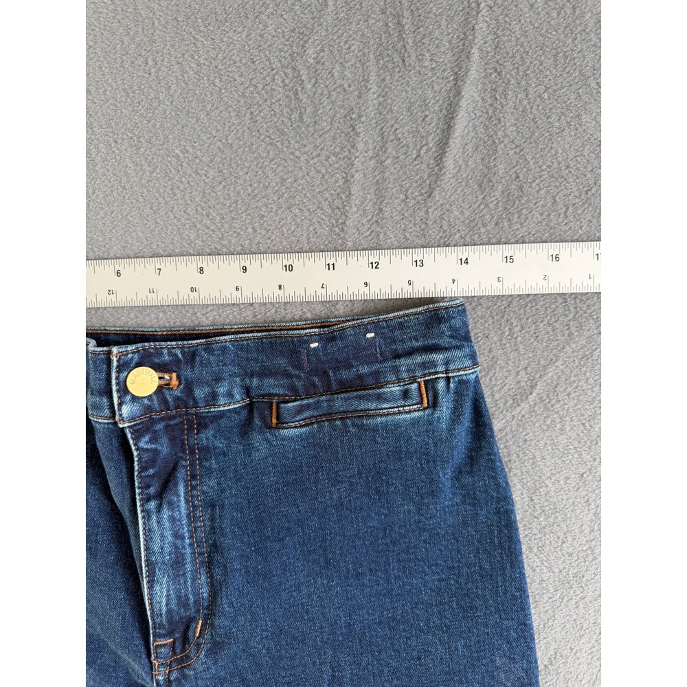 Madewell Emmett Wide-Leg Jeans Indigo Blue High Rise Size 28 Barrel - Picture 10 of 11